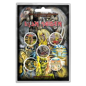 Iron Maiden Early Albums button set (pack of 5)-image