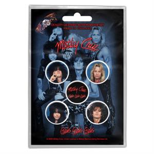 Motley Crue Girls, Girls, Girls Button set (pack of 5)-image