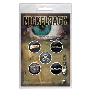 Nickelback Silver Side Up Button Badge Set Image