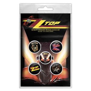 ZZ Top Eliminator Button Badge Set Image