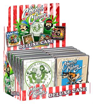 Cheech & Chong Deluxe Leather Cigarette Case Display - 100'S - Series 2 - 12 ct.