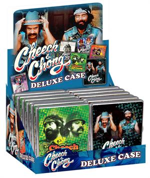 Cheech & Chong Leather Cigarette Case Display - 100'S - 12 ct.