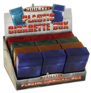 Plastic Flip Top Cigarette Case Display - Nulite Brand - 12 ct.