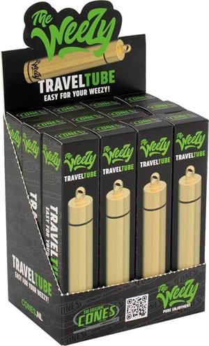 The Weezy Travel Tube - Gold 12pc Countertop Display Image