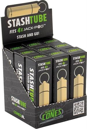 Jack-Pod Stash Tube - Gold 9pc Countertop Display Image