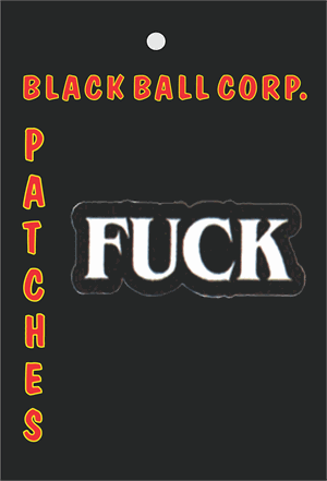 PATCH - FUCK #4 Embroidered Patch