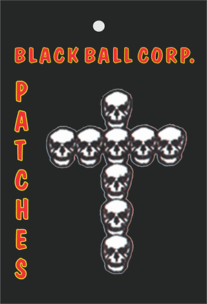 PATCH - SKULL/CROSS Embroidered Patch