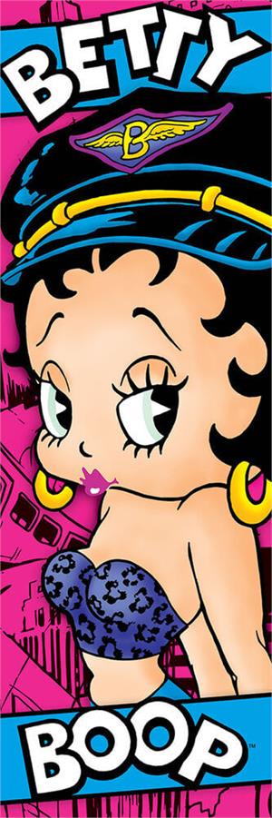 Betty Boop - Biker Slim Print Poster Betty Boop - Biker Slim Print Poster Image