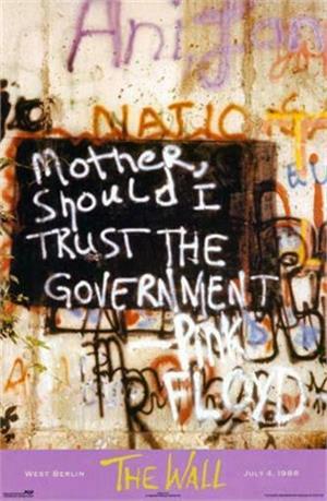 Pink Floyd "Mother, Should I Trust The Government?" Poster Image
