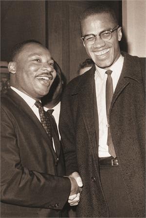 The Meeting - Malcolm X & MLK Poster The Meeting - Malcolm X & MLK Poster Image