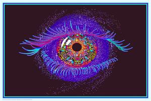 Cosmic Eye - Non-flocked Blacklight Poster Image