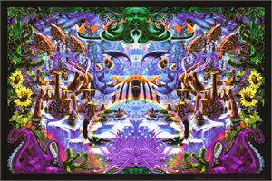 Octopus Garden by: Richard Biffle - Non Flocked Blacklight Poster Image