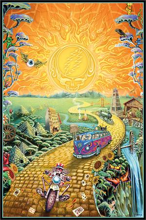 GRATEFUL DEAD GOLDEN ROAD POSTER - 24" x 36"