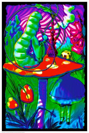 Psychedelic Alice - Non Flocked Blacklight Poster Image