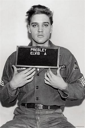ELVIS PRESLEY ENLISTED POSTER - 24" X 36"