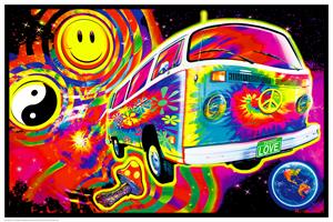 Magic Bus - Non Flocked Blacklight Poster Image