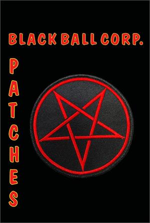 Pentagram Round Embroidered Patch - 4"x4"-image
