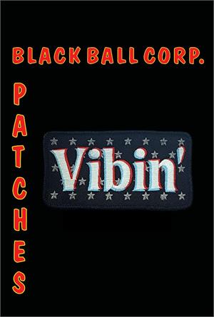 Vibin' Embroidered Patch - 4"x2"-image