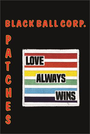 Love Always Wins - Embroidered Patch - 4" x 4" Image