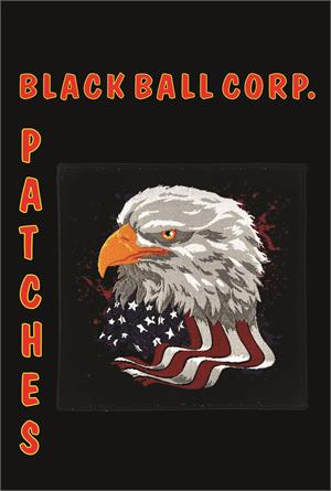 American Flag Eagle - Woven Patch - 4" x 4" Image