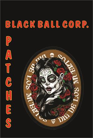 Dia De Los Muertos Woman - Woven Patch - 3" x 4" Image