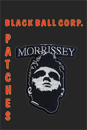 Morrissey B&W Face - Embroidered Patch Image