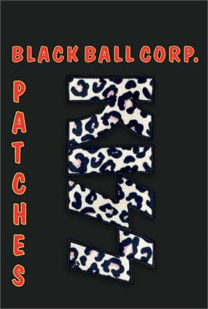 Kiss Leopard Logo - Embroidered Fuzzy Patch Image