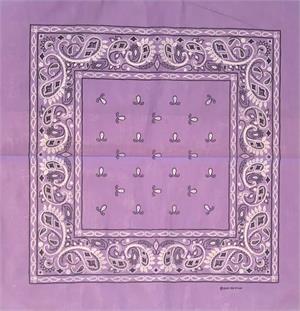 Lavender Bandana 21" x 21" - Cotton image
