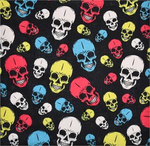 Skulls Bandana 21" x 21" - Cotton Image