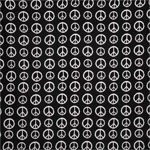 Peace Signs Bandana 21" x 21" - Cotton Image