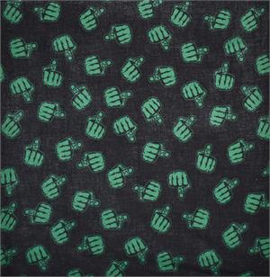 Middle Finger Bandana 21" x 21" - Cotton Image