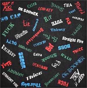 Anarchy Urban Sayings 21" x 21" - Cotton Image