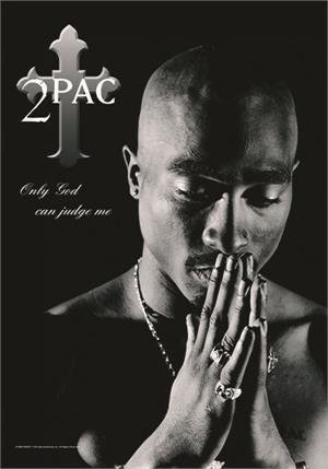 2Pac/Tupac Only God Fabric Poster