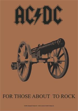 AC/DC For Those About To Rock Fabric Poster Image