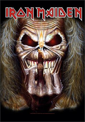  Iron Maiden Finger Fabric Poster
