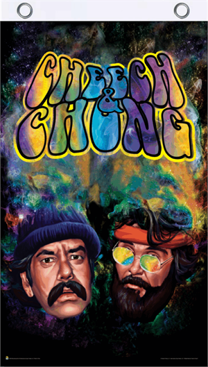 Cheech & Chong Smoke Fly Flag Image