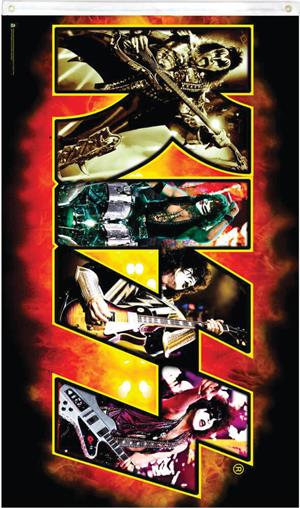 KISS Collage Logo Fly Flag 3' x 5' Image