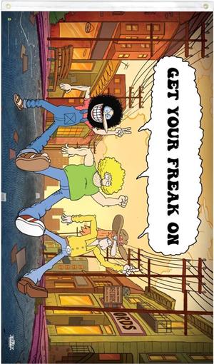 The Freak Brothers - Get Your Freak On Fly Flag Image