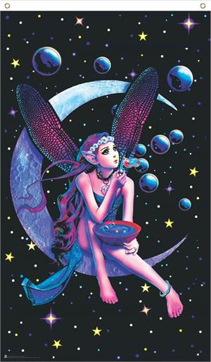  Fairy Dream Blacklight Reactive Fly Flag Image