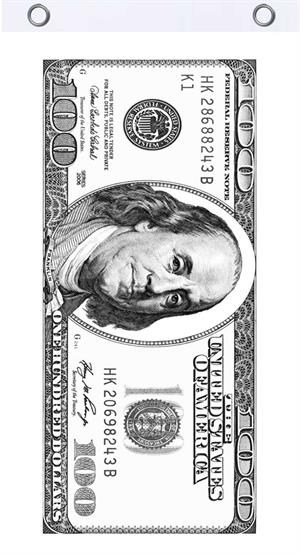 Hundred Dollars Fly Flag Image