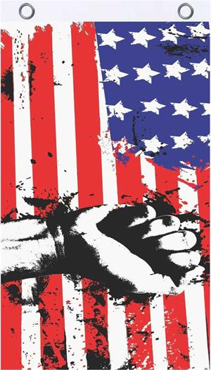 USA Grunge Fly Flag Image