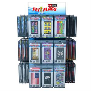 Fly Flags Rotating 108pc Licensed Styles Display Image