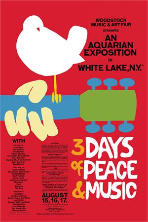 Woodstock Poster - 24" X 36" Image