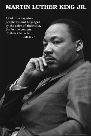 MARTIN LUTHER KING - CHARACTER POSTER - 24" X 36"