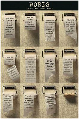 WORDS TO THINK ABOUT POSTER - 24" X 36"