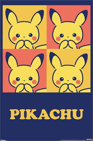 Pikachu Cutie Collection - Squares Anime PosterImage