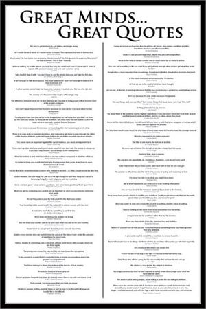 GREAT MINDS, GREAT QUOTES POSTER - 24" X 36"
