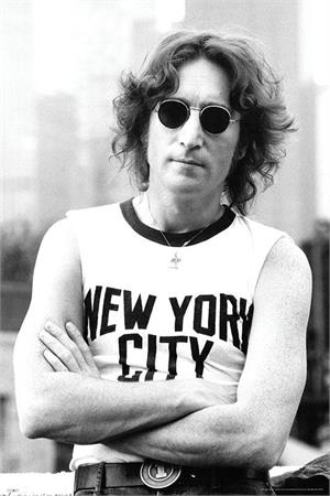 John Lennon - NYC Poster - 24" X 36" IMAGE