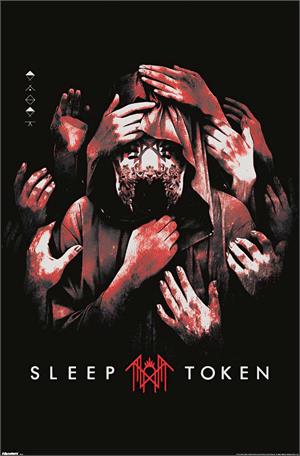 Grabbing Hands Red Music Poster Image