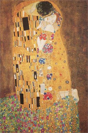 Gustav Klimt The Kiss - Poster Image